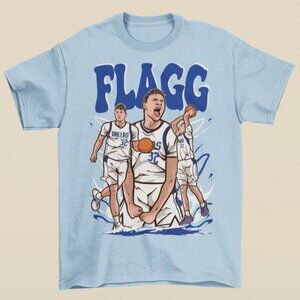 NEW Cooper Flagg Cartoon Style Dallas Basketball T-Shirt